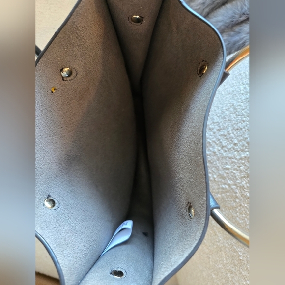 Nordstrom/Brass Plum, Faux Leather Satchel Crossbody Bag, Black/Silver - Picture 6 of 10